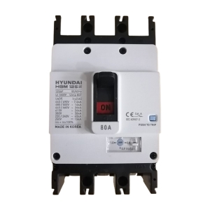 APTOMAT MCCB HYUNDAI 3P 80A 26kA ( HGM125S-F )