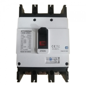 APTOMAT MCCB HYUNDAI 3P 250A 55kA ( HGM250L-F )