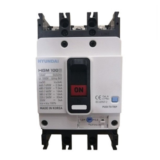 APTOMAT MCCB HYUNDAI 3P 32A 20kA ( HGM100S-F )