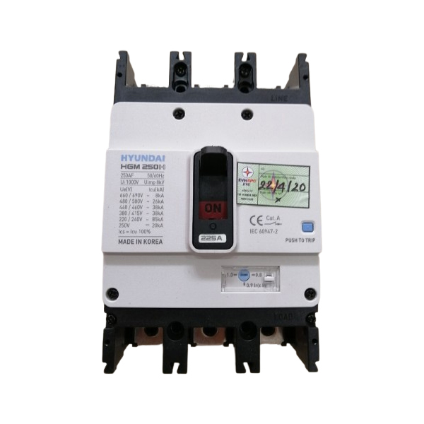 APTOMAT MCCB HYUNDAI 3P 225A 38kA ( HGM250H-F )