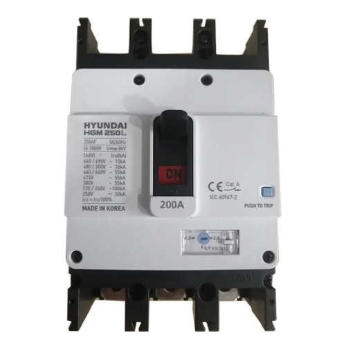 APTOMAT MCCB HYUNDAI 3P 200A 55kA ( HGM250L-F )