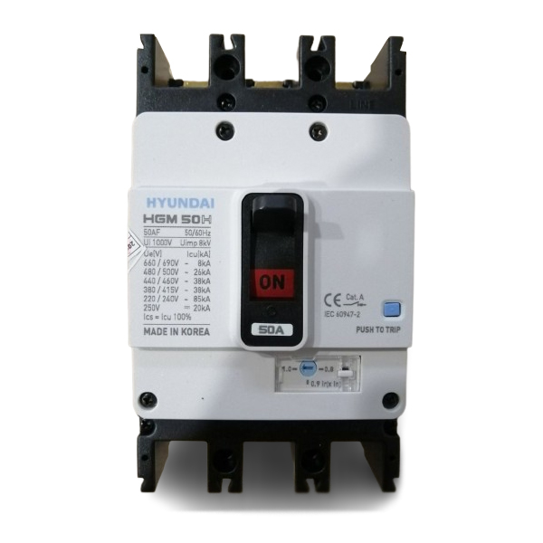 APTOMAT MCCB HYUNDAI 3P 50A 38kA ( HGM50H-F )