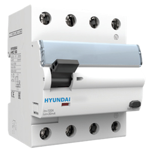 APTOMAT CHỐNG RÒ RCBO HYUNDAI 3P+N 10A 30mA 10kA ( HRO63P )