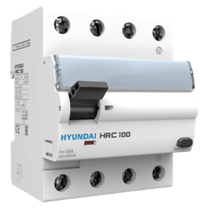 APTOMAT CHỐNG RÒ RCCB HYUNDAI 3P+N 80A 30mA 10kA ( HRC100 )