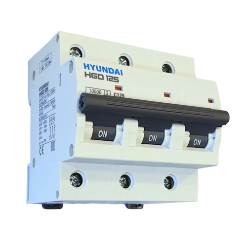 APTOMAT TÉP MCB HYUNDAI 3P 125A 10kA ( HGD125 )